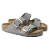 Arizona Big Buckle Nubukleder Dove Grey