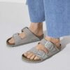 Arizona Big Buckle Nubukleder Dove Grey