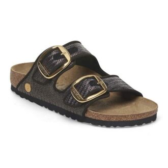 Arizona Big Buckle Textil Raffia Schwarz