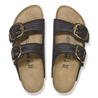 Arizona Big Buckle Textil Raffia Schwarz
