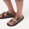 Arizona Droplet Buckle Naturleder Lack Arizona Droplet Buckle Naturleder Lack