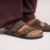 Arizona Soft Footbed Wildleder Dark Tea Tonal