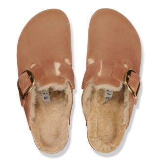 Boston Big Buckle Shearling Naturleder geölt