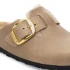 Boston Big Buckle Shearling Naturleder geölt