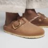 Boston Big Buckle Shearling Naturleder geölt