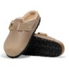 Boston Big Buckle Shearling Naturleder geölt