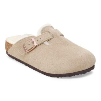 Boston Shearling Kinder-Clog aus Wildleder und Fell