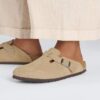 Boston Wildleder geprägt gepunktet New Beige