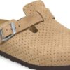 Boston Wildleder geprägt gepunktet New Beige