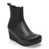 Ebba Slip-On Leder Schwarz Schwarz