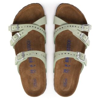 Franca Soft FootbedN Nubukleder Matcha