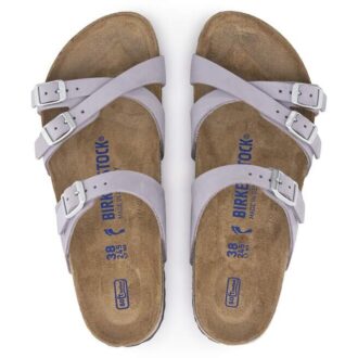 Franca Soft FootbedN Nubukleder Purple Fog