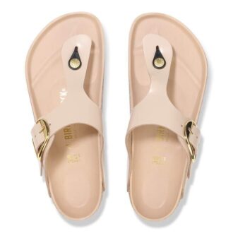 Gizeh Big Buckle Naturleder Lack