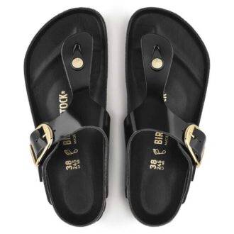 Gizeh Big Buckle Naturleder Lack