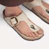 Gizeh Big Buckle Naturleder Lack