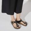 Gizeh Big Buckle Naturleder Lack