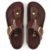 Gizeh Big Buckle Naturleder Lack Hochglanz Schokoladenbraun Gizeh Big Buckle Naturleder Lack Hochglanz Schokoladenbraun