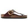 Gizeh Big Buckle Naturleder Lack Hochglanz Schokoladenbraun Gizeh Big Buckle Naturleder Lack Hochglanz Schokoladenbraun