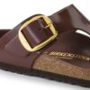 Gizeh Big Buckle Naturleder Lack Hochglanz Schokoladenbraun Gizeh Big Buckle Naturleder Lack Hochglanz Schokoladenbraun