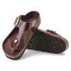 Gizeh Big Buckle Naturleder Lack Hochglanz Schokoladenbraun Gizeh Big Buckle Naturleder Lack Hochglanz Schokoladenbraun