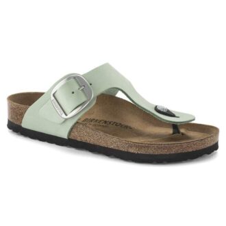Gizeh Big Buckle Nubukleder Matcha