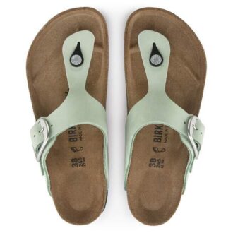 Gizeh Big Buckle Nubukleder Matcha
