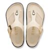 Gizeh Droplet Buckle Naturleder Lack