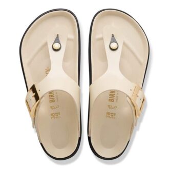 Gizeh Droplet Buckle Naturleder Lack