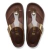 Gizeh Droplet Buckle Naturleder Lack