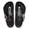 Gizeh Droplet Buckle Naturleder Lack