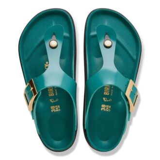 Gizeh Droplet Buckle Naturleder Lack