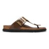 Gizeh Droplet Buckle Naturleder Lack