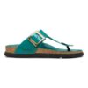 Gizeh Droplet Buckle Naturleder Lack