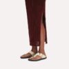 Gizeh Droplet Buckle Naturleder Lack