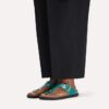 Gizeh Droplet Buckle Naturleder Lack
