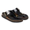 Gizeh Droplet Buckle Naturleder Lack