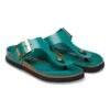 Gizeh Droplet Buckle Naturleder Lack