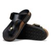 Gizeh Droplet Buckle Naturleder Lack