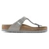 Gizeh Soft Footbed Nubukleder Taubengrau Gizeh Soft Footbed Nubukleder Taubengrau