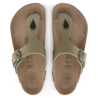 Gizeh Vegan Big Buckle Textil Faded Khaki