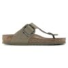 Gizeh Vegan Big Buckle Textil Faded Khaki Gizeh Vegan Big Buckle Textil Faded Khaki