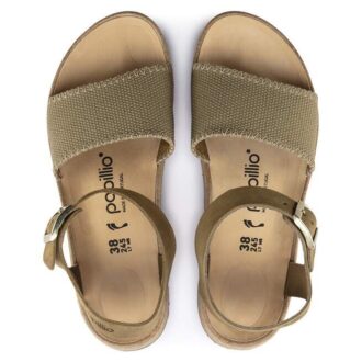 Glenda Wildleder-Textil Faded Khaki
