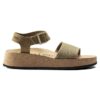 Glenda Wildleder-Textil Faded Khaki