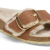 Madrid Big Buckle Lammfell Naturleder geölt