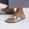 Madrid Big Buckle Naturleder Lack
