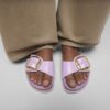 Madrid Big Buckle Naturleder Lack