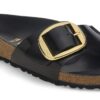 Madrid Big Buckle Naturleder Lack