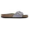 Madrid Big Buckle Nubukleder Purple Fog