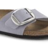 Madrid Big Buckle Nubukleder Purple Fog