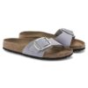 Madrid Big Buckle Nubukleder Purple Fog
